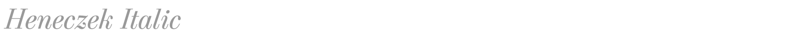 Heneczek font preview